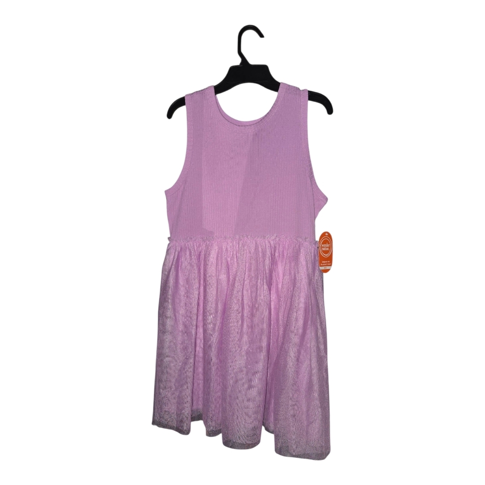 Wonder Nation Purple Dress with Lace Detail